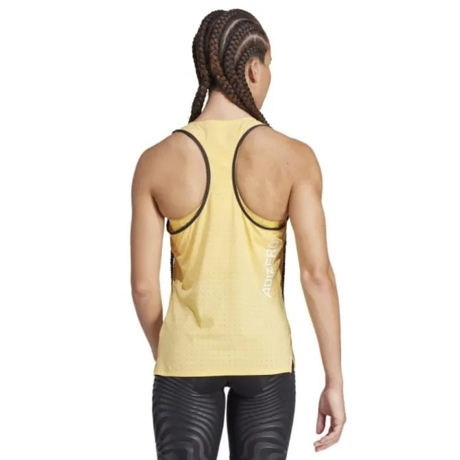 adidas T-paidat Ja Pitkähihaiset^Adizero Tank Keltainen