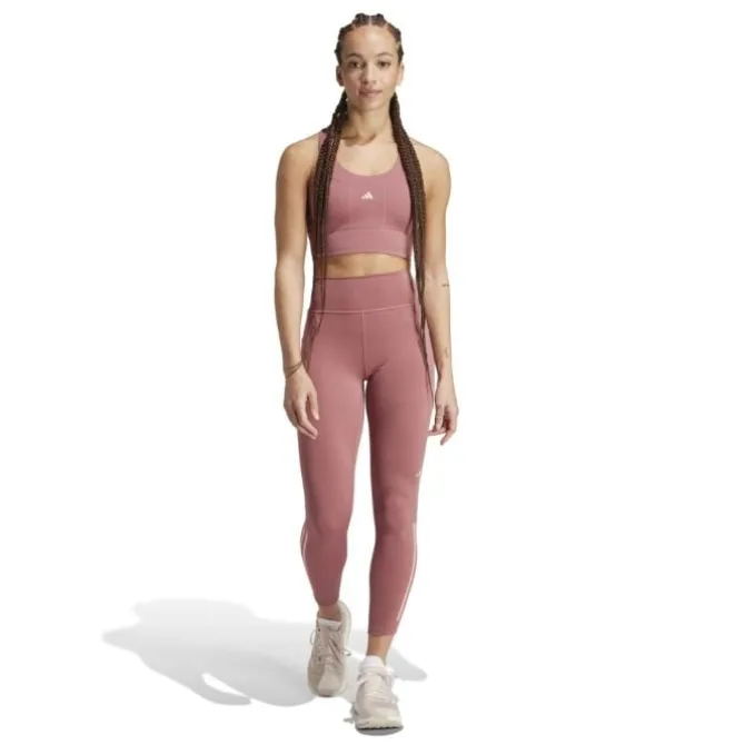 adidas Pitkät Trikoot Ja Housut^Dailyrun 3 -Stripes 7/8 Tights Punainen