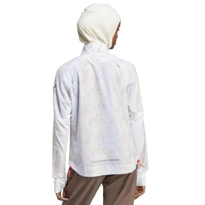 adidas Juoksutakki^Fast Aop Jacket Valkoinen