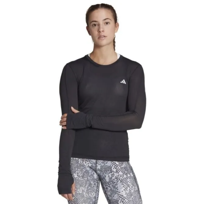 adidas T-paidat Ja Pitkähihaiset^Fast Long Sleeve Musta