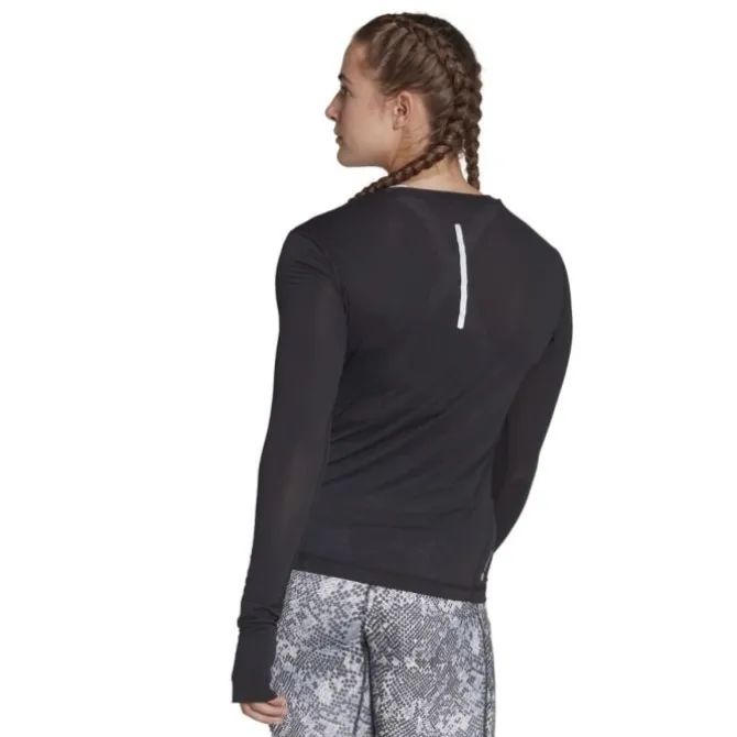 adidas T-paidat Ja Pitkähihaiset^Fast Long Sleeve Musta
