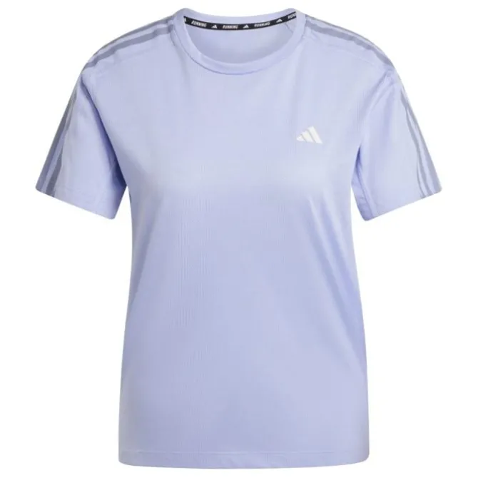 adidas T-paidat Ja Pitkähihaiset^Own The Run E 3-Stripes T-shirt Sininen