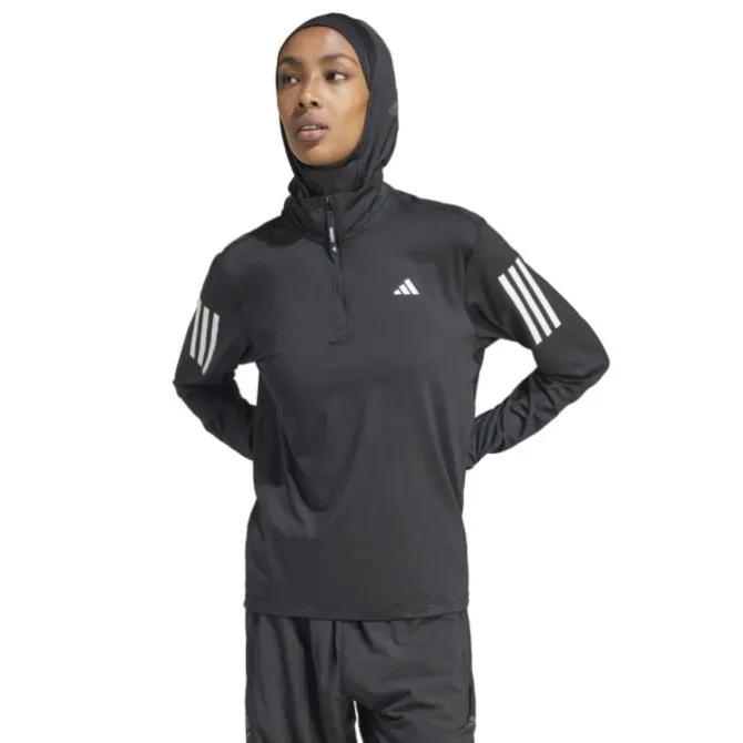 adidas T-paidat Ja Pitkähihaiset^Own The Run Half-Zip Musta