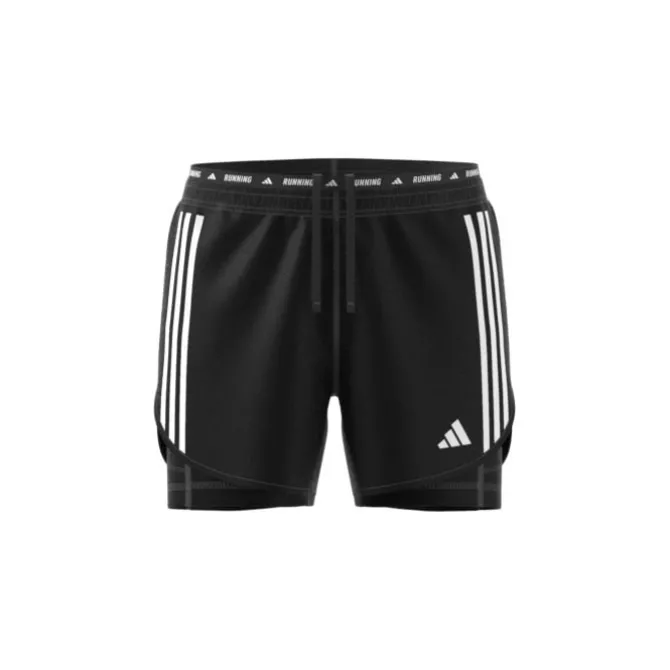 adidas Lyhyet Trikoot Ja Shortsit^Own The Run 3S 2in1 Shorts Musta
