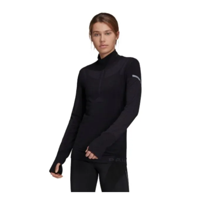 adidas T-paidat Ja Pitkähihaiset^Pk Midlayer W Musta
