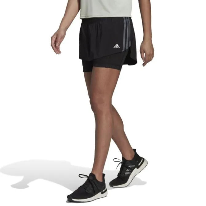 adidas Lyhyet Trikoot Ja Shortsit^Run Icons 3-Stripes 2-in-1 Skirt Musta