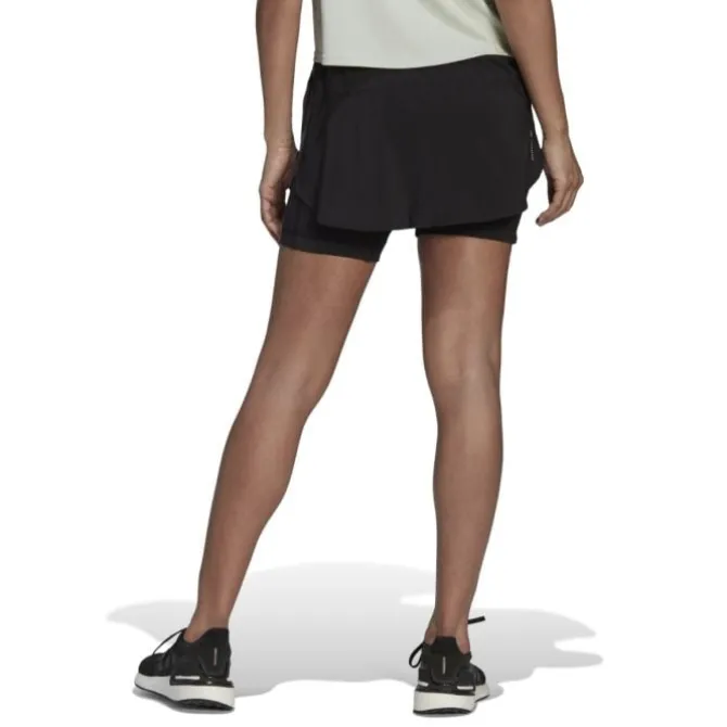 adidas Lyhyet Trikoot Ja Shortsit^Run Icons 3-Stripes 2-in-1 Skirt Musta