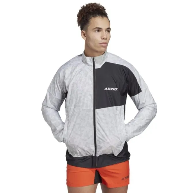 adidas Juoksutakki^Trail Wind Jacket Valkoinen