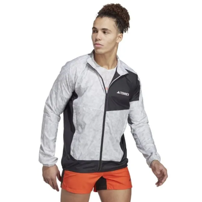 adidas Juoksutakki^Trail Wind Jacket Valkoinen