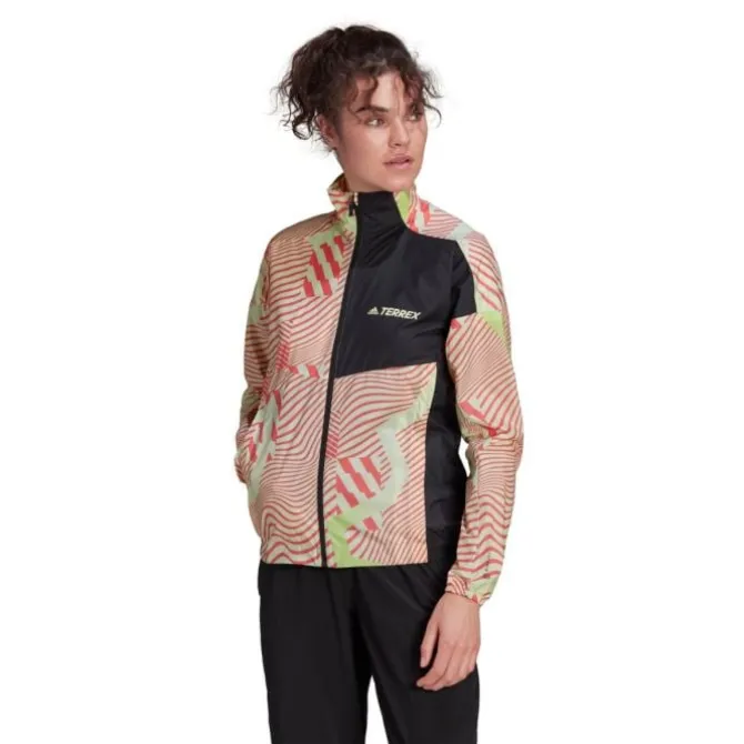 adidas Juoksutakki^Trail Wind Jacket W Musta