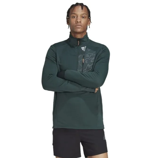 adidas T-paidat Ja Pitkähihaiset^X-City 1/4 Zip Vihreä