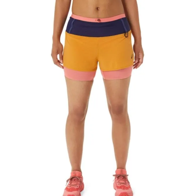 Asics Lyhyet Trikoot Ja Shortsit^Fujitrail 2-In-1 Shorts Keltainen