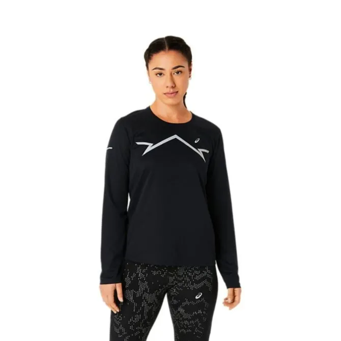 Asics T-paidat Ja Pitkähihaiset^Lite-Show LS Top Musta