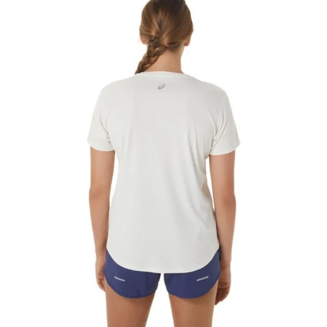 Asics T-paidat Ja Pitkähihaiset^Nagino Graphic Run SS Top Valkoinen