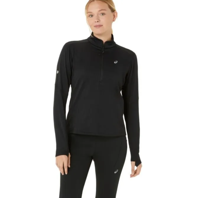 Asics T-paidat Ja Pitkähihaiset^Road Winter 1/2 Zip Midlayer Musta
