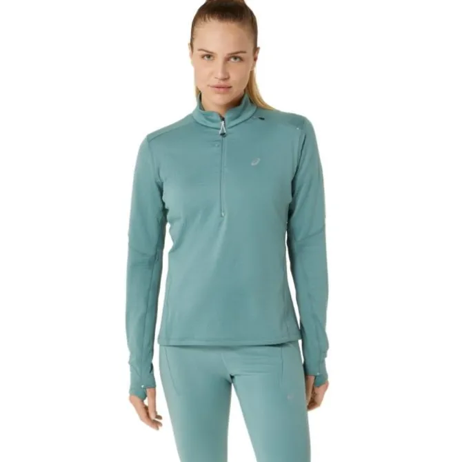 Asics T-paidat Ja Pitkähihaiset^Road Winter 1/2 Zip Midlayer Vihreä