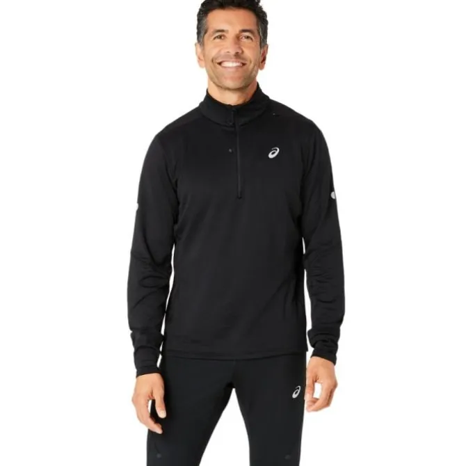 Asics T-paidat Ja Pitkähihaiset^Road Winter 1/2 Zip Top Musta