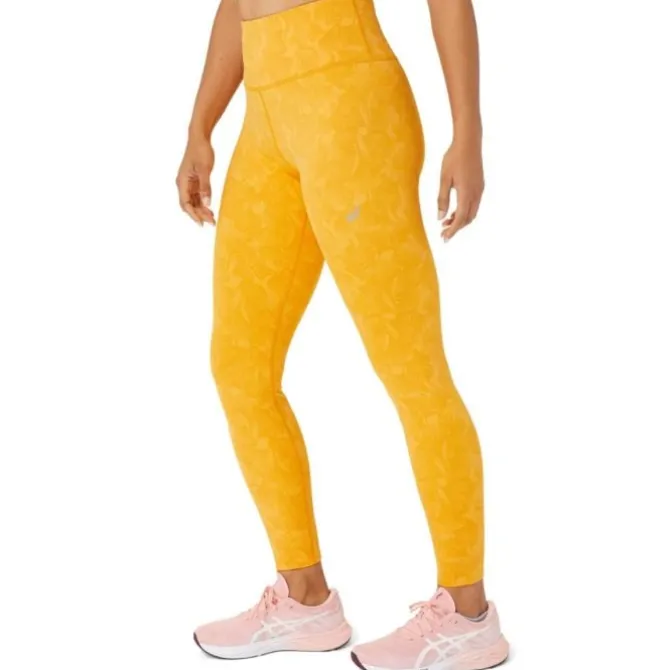 Asics Pitkät Trikoot Ja Housut^Runkoyo Jacquard Tight Keltainen