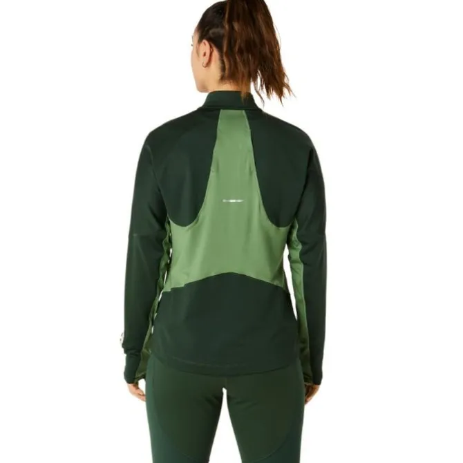 Asics T-paidat Ja Pitkähihaiset^Winter Run 1/2 Zip Midlayer Vihreä