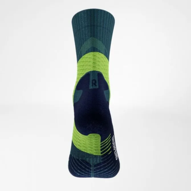 Bauerfeind Juoksusukat | Juoksusukat^Trail Run Compression Socks Mid Cut Vihreä