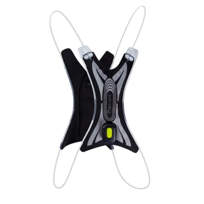 Bee-Safe Heijastimet^Led Vest Spider USB Musta