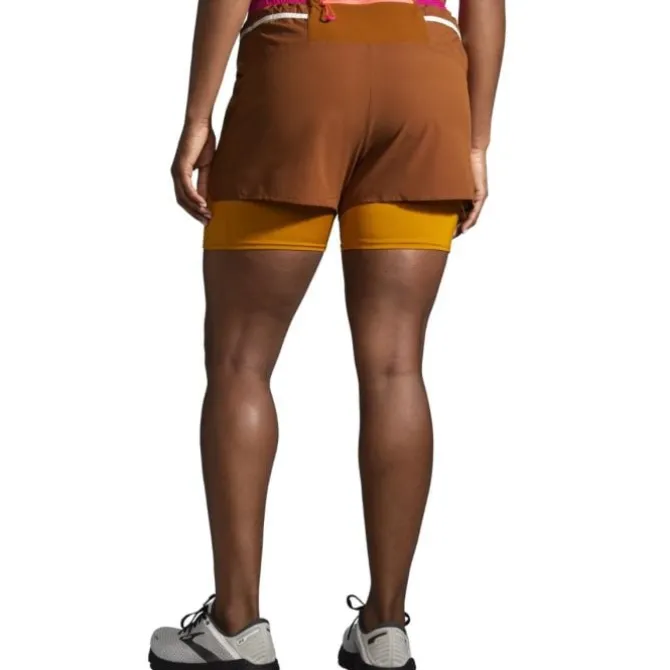 Brooks Lyhyet Trikoot Ja Shortsit^High Point 3" 2-in-1 Short Ruskea