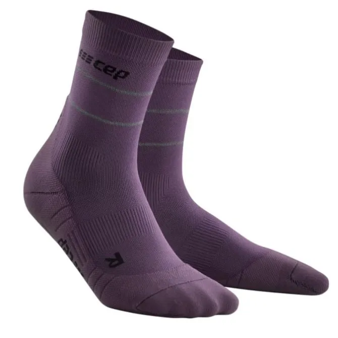 CEP Sukat | Juoksusukat^Reflective Mid-Cut Socks Violetti