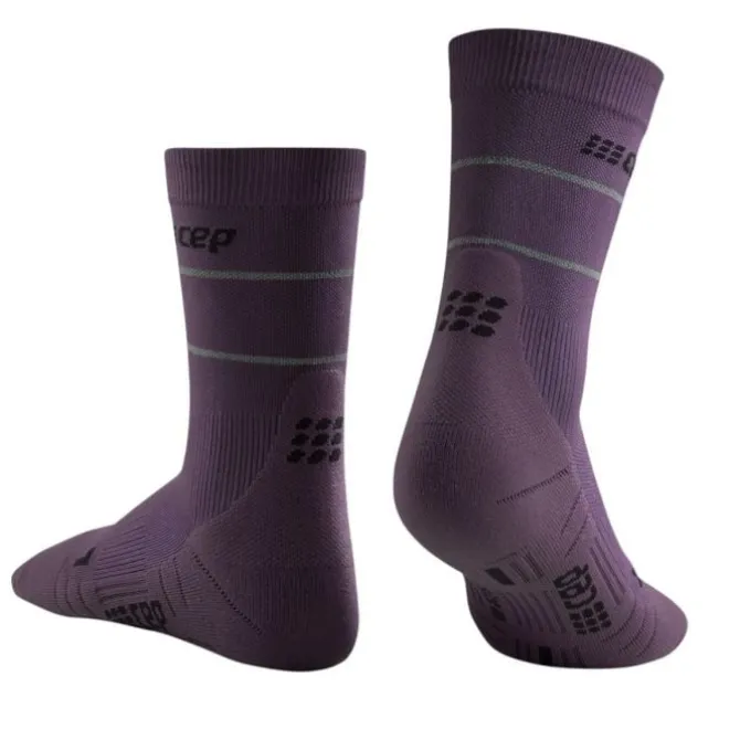 CEP Sukat | Juoksusukat^Reflective Mid-Cut Socks Violetti