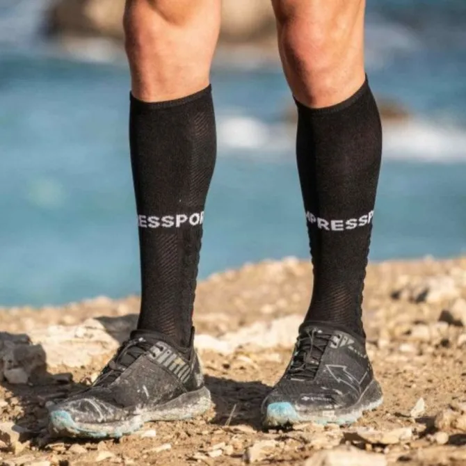Compressport Sukat | Juoksusukat^Full Sock Run Musta