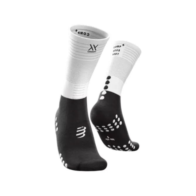 Compressport Sukat | Juoksusukat^Mid Compression Socks Valkoinen