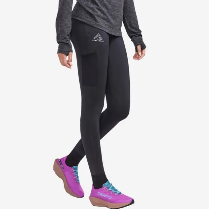 Craft Pitkät Trikoot Ja Housut^Pro Trail Tights Musta