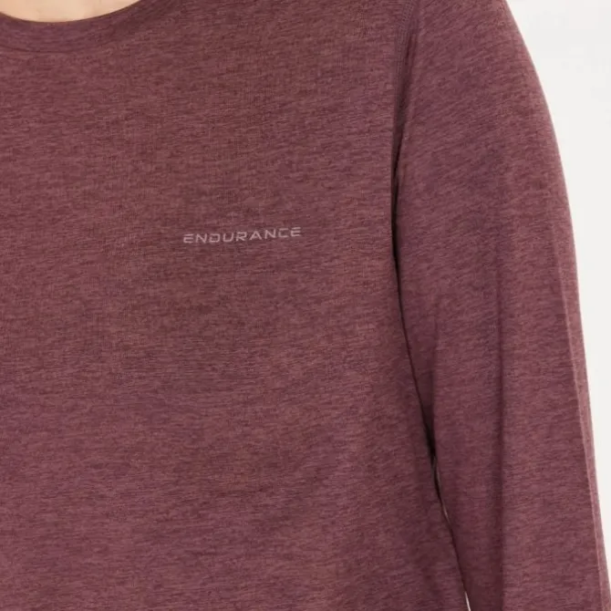 Endurance T-paidat Ja Pitkähihaiset^Alvaly Melange Long Sleeve Tee