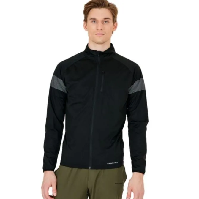 Endurance Juoksutakki^Bard Jacket Musta