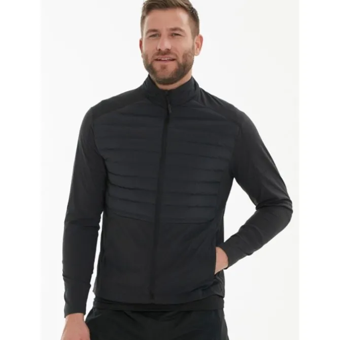 Endurance Juoksutakki^Benst Hybrid Jacket - Primaloft Musta