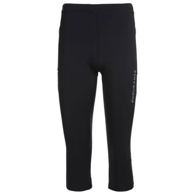 Endurance Pitkät Trikoot Ja Housut^Energy 3/4 Tights Musta