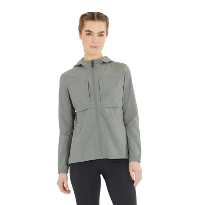 Endurance Juoksutakki^Keley Jacket Harmaa
