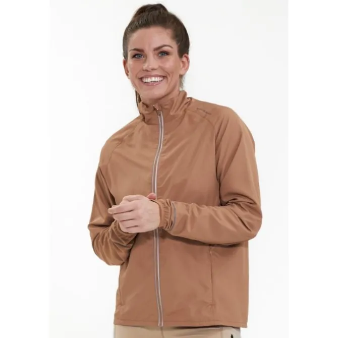 Endurance Juoksutakki^Shela Jacket Ruskea