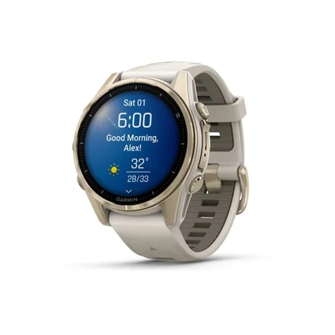 Garmin Garmin Gps-kellot | Gps-kellot/hrm^fēnix® 8 - 43 mm AMOLED Sapphire Kulta