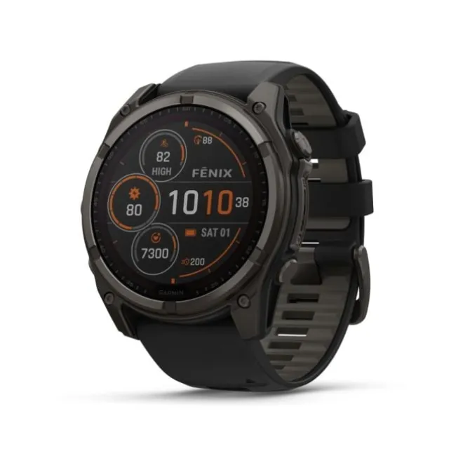 Garmin Garmin Gps-kellot | Gps-kellot/hrm^fēnix® 8 - 47 mm Solar Sapphire Musta