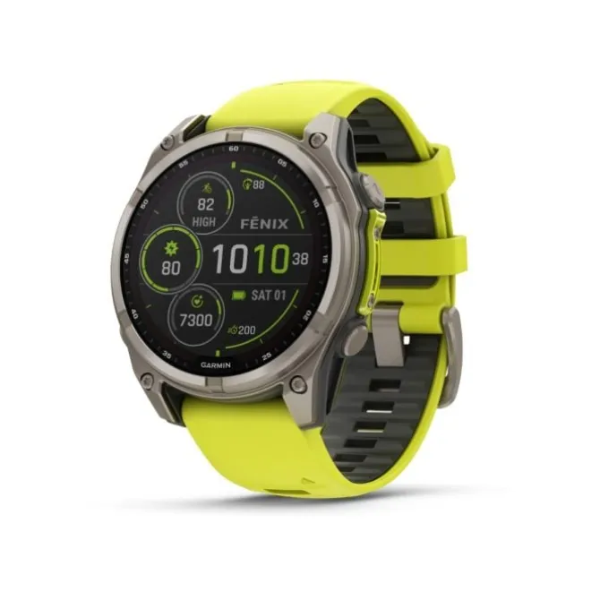 Garmin Garmin Gps-kellot | Gps-kellot/hrm^fēnix® 8 - 47 mm Solar Sapphire Keltainen