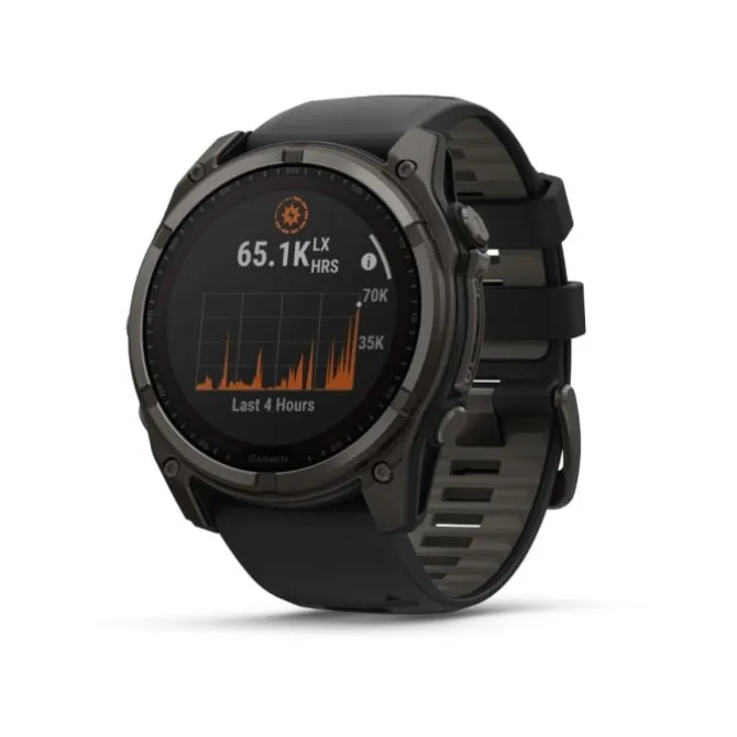 Garmin Garmin Gps-kellot | Gps-kellot/hrm^fēnix® 8 - 47 mm Solar Sapphire Musta