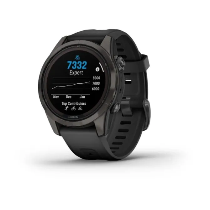 Garmin Garmin Gps-kellot | Gps-kellot/hrm^fēnix® 7S Pro Sapphire Solar Harmaa