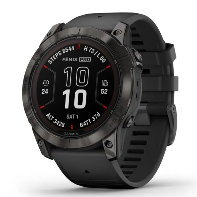 Garmin Garmin Gps-kellot | Gps-kellot/hrm^fēnix® 7X Pro Sapphire Solar Harmaa