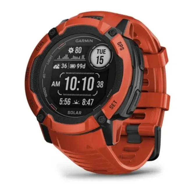 Garmin Garmin Gps-kellot | Gps-kellot/hrm^Instinct 2X Solar Punainen