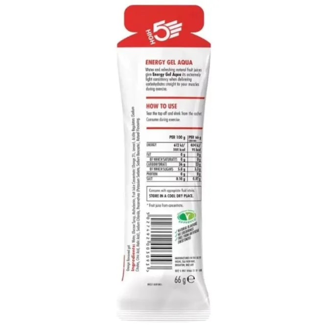 High5 Ravintolisät^Energy Aqua Gel Orange 66g