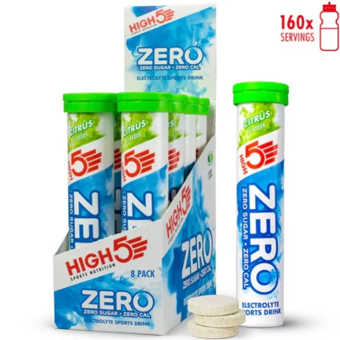 High5 Ravintolisät^Zero Citrus - Box 8x20 Tabs Valkoinen