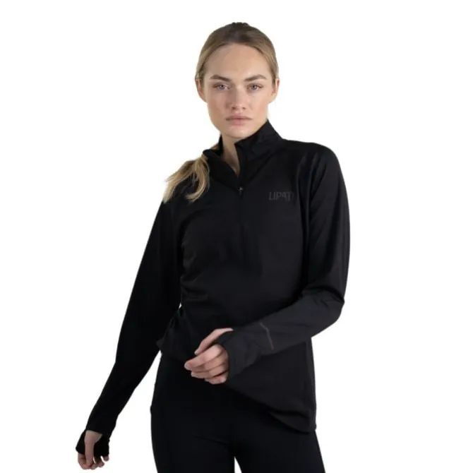 Lipati T-paidat Ja Pitkähihaiset^Calvus Zip Warm Shirt Musta