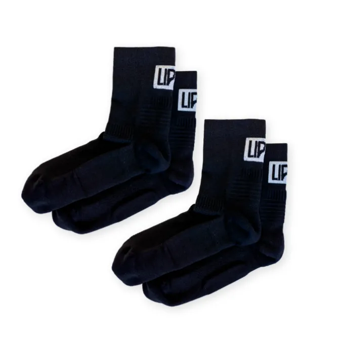 Lipati Sukat | Juoksusukat^Mid 2-Pack Sock Musta
