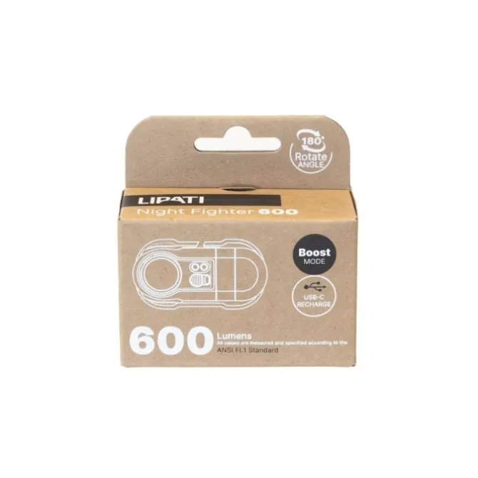 Lipati Otsalamput Ja Heijastimet^Night Fighter Headlamp 600 Lumen Harmaa