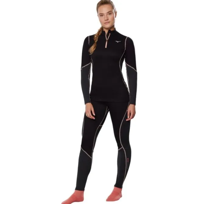 Mizuno T-paidat Ja Pitkähihaiset^Merino Wool Half Zip Musta